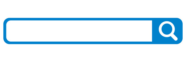 Fototapeta premium blue text box for any text with paper clip, search bar