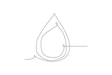 World water day concept one-line drawing