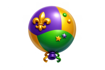 Mardi gras celebration balloon design for festive decor and event planning