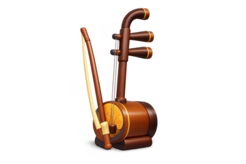 Traditional chinese erhu icon for cultural design and music themes