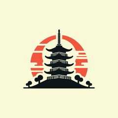 Japan Landmark Logo