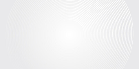 White glowing geometric lines on gray background. Modern shiny blue circle abstract. Vector ilustration