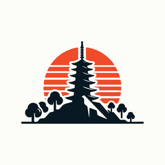 Japan Landmark Logo