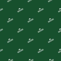 Obraz premium Wristwatch design seamless pattern isolated on color background
