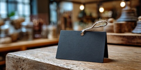 Blank price tag in retail business: The blank price tag, an emblem of silent promise, waiting to be marked with value and purpose.