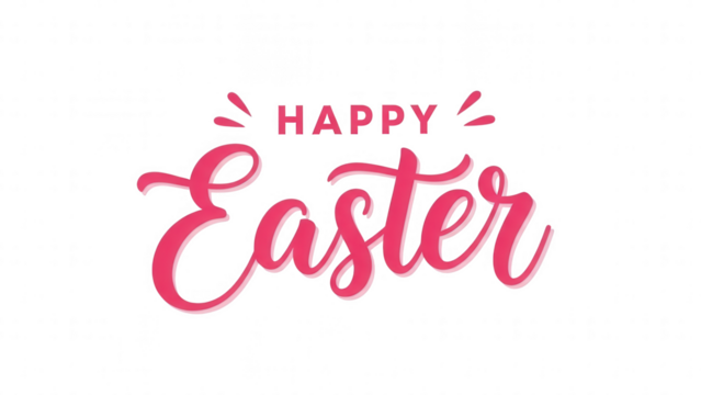 Pink Easter Greeting on Black Background - Powered by Adobe