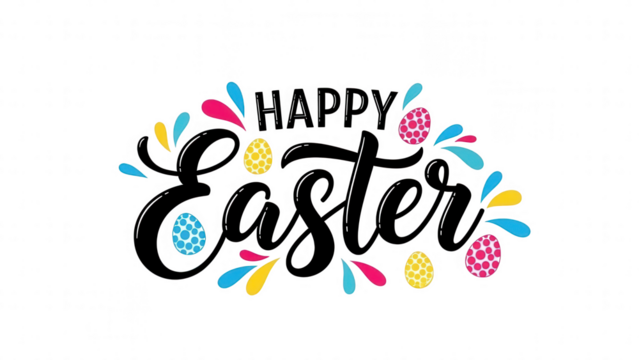 Colorful Easter Eggs and Splashes on Black Background - Powered by Adobe