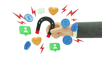 Business Magnet Attracting Social Media Engagement and Money