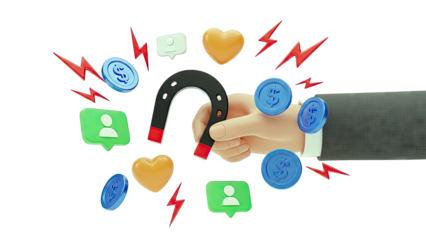 Business Magnet Attracting Social Media Engagement and Money