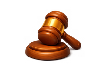 Legal gavel icon for law and justice concept background design