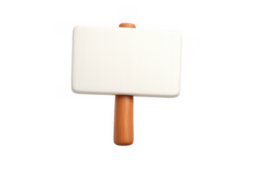 Simple blank protest sign illustration for activism and awareness campaigns