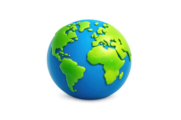 Fototapeta premium Charming earth icon with simple design for environmental awareness and nature themes