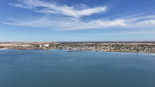 Aerial footage of Streaky Bay South Australia