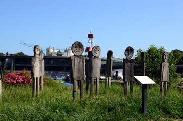 Port in the Town Aurich, Lower Saxony