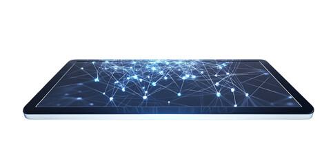 AI Controller Operating Blank Touch Screen Futuristic Interface Technology transparent background