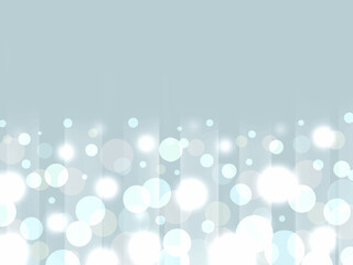 煌びやかな光の玉が美しく輝く淡い水色の背景素材