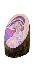 holy figures with golden halos and ancient artistic details.