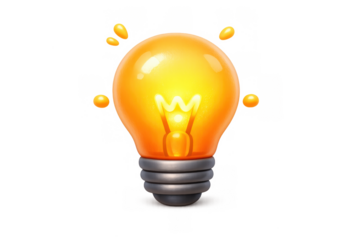 Illuminating idea concept with glowing bulb design for innovation and creativity