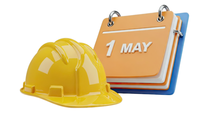 Labor Day - May 1st - Hard Hat and Calendar