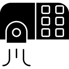 Hand Dryer Icon Vector Element
