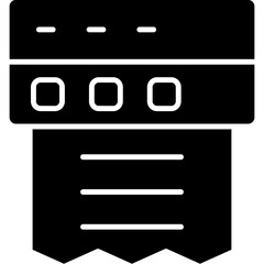 Paper Towel Icon Vector Element