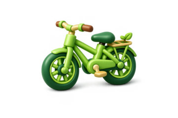 Eco friendly bicycle illustration for sustainable transport concept and design projects