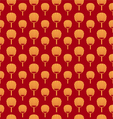 Chinese Pattern New Year. Red Chinese Pattern for Imlek. Oriental Pattern. Red Seamless Pattern. Japanese Seamless Pattern. Asian Oriental Pattern.