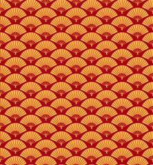 Chinese Pattern New Year. Red Chinese Pattern for Imlek. Oriental Pattern. Red Seamless Pattern. Japanese Seamless Pattern. Asian Oriental Pattern.