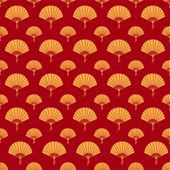 Chinese Pattern New Year. Red Chinese Pattern for Imlek. Oriental Pattern. Red Seamless Pattern. Japanese Seamless Pattern. Asian Oriental Pattern.