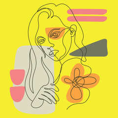 line, modern, holiday, speech, message, motivation, concept, communication, sketch, single, doodle, black, graphic, isolated, creative, drawing, continuous, white, illustration, vector, design, line a