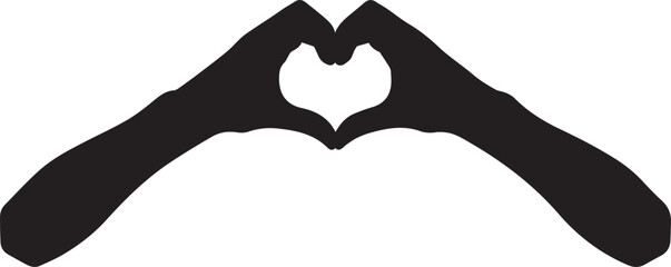 Hands forming a heart shape