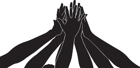 Hands united in prayer