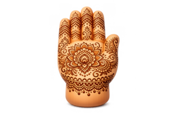 Intricate henna design on hand for cultural and artistic inspiration