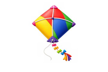 Vibrant colorful holi kite design for celebratory festival themes
