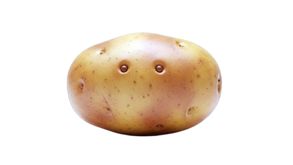 Potato with two distinct eyes