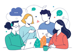 Team Collaboration and Discussion Meeting