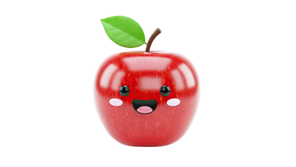 Happy Cartoon Apple