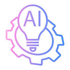 data integration Line Gradient Icon