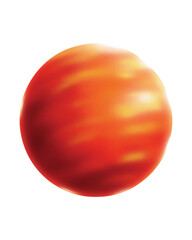 Fototapeta premium red planet isolated on white