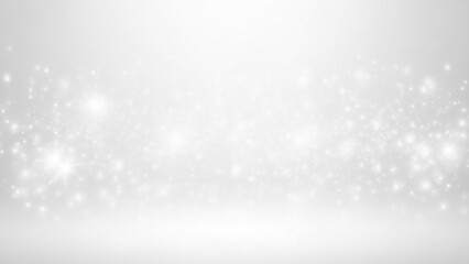 光粒子が広がる明るい抽象背景、白色背景、美容・コスメ広告向け