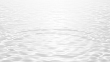 静かな水面が広がるミニマルな白背景｜美容・スキンケア向け