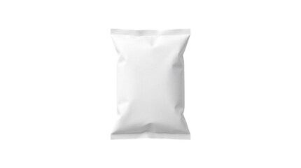 Naklejka premium Blank White Foil Snack Package Mockup on White Background