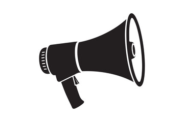 Megaphone silhouette  vector illustration