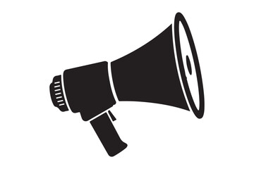 Megaphone silhouette  vector illustration