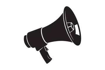 Megaphone silhouette  vector illustration