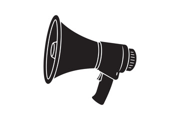 Megaphone silhouette  vector illustration