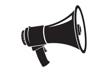 Megaphone silhouette  vector illustration