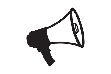 Megaphone silhouette  vector illustration