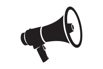 Megaphone silhouette  vector illustration