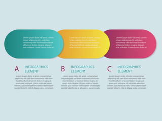 vector illustration infographic design template with 3 steps. Template for process, presentations, layout, banner, brochure.